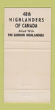 Matchbook Cover - Dileas Gu Grath Highlanders Canada 30 Strike