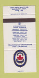 Matchbook Cover - United Plumbers Union Sudbury ON 30 Strike