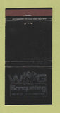 Matchbook Cover - WG Banqueting Colchester UK WEAR 30 Strike