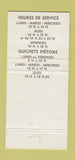 Matchbook Cover - La Caisse Populaire Montreal QC 30 Strike