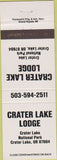 Matchbook Cover - Crater Lake Lodge OR