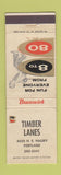 Matchbook Cover - Timber Lanes Bowling Portland OR