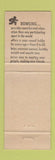 Matchbook Cover - Timber Lanes Bowling Portland OR