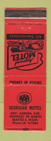 Matchbook Cover - Georgian Motel Seattle WA