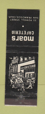 Matchbook Cover - Moars Cafeteria San Francisco CA