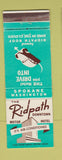 Matchbook Cover - Ridpath Hotel Spokane WA