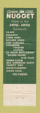 Matchbook Cover - Carson City Nugget Casino NV