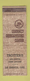 Matchbook Cover - Hart Schaffner Marx Men's Clothes Trotter's La Grande OR