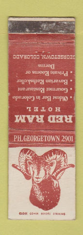 Matchbook Cover - Red Ram Hotel Georgetown Colorado WORN