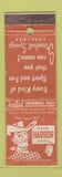 Matchbook Cover - Hotel Harbor Motel Steamboat Springs Colorado