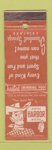 Matchbook Cover - Hotel Harbor Motel Steamboat Springs Colorado