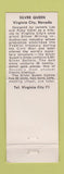Matchbook Cover - Silver Queen Casino Virginia City NV girlie WEAR