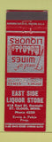 Matchbook Cover - East Side Liquor St Cloud MN
