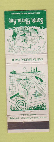 Matchbook Cover - Santa Maria Inn CA