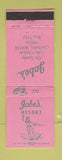 Matchbook Cover - Jobe's Resort Chelan WA girlie
