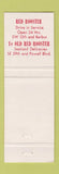 Matchbook Cover - Red Rooster Drive In Portland OR