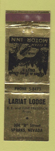 Matchbook Cover - Lariat Lodge Sparks NV WEAR
