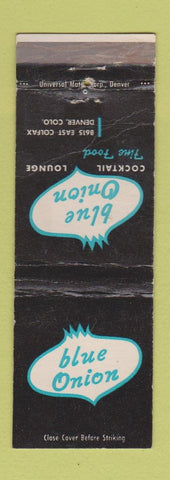Matchbook Cover - Blue Onion Denver Colorado Colfax WEAR