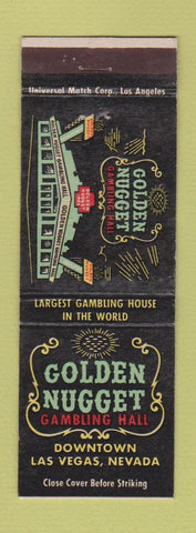 Matchbook Cover - Golden Nugget Casino Las Vegas NV WEAR