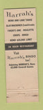 Matchbook Cover - Harrah's Club Casino Reno Lake Tahoe CA