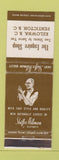 Matchbook Cover - Esquire Men's Clothes Kelowna Penticton BC Shiffer Hillman