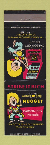 Matchbook Cover - Carson City Nugget Casino NV