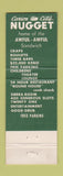 Matchbook Cover - Carson City Nugget Casino NV