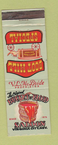 Matchbook Cover - Bucket of Blood Saloon Virginia City NV