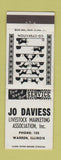 Matchbook Cover - Jo Daviess Livestock Warren IL low phone #
