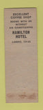 Matchbook Cover - Hamilton Hotel Laredo TX girlie