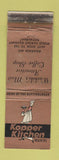 Matchbook Cover - Kopper Kitchen Waikiki Hawaii WEAR