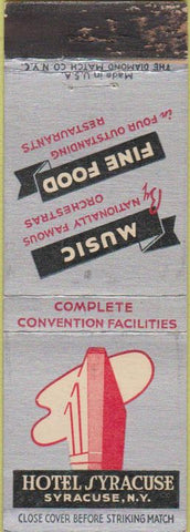 Matchbook Cover - Hotel Syracuse NY