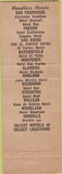 Matchbook Cover - El Corez Hotel San Diego Ca