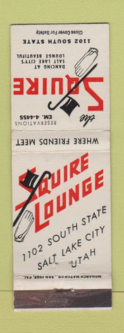 Matchbook Cover - The Squire Lounge Salt Lake City UT