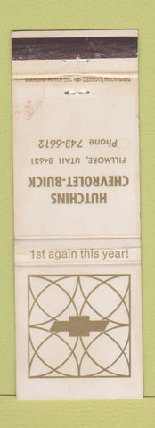 Matchbook Cover - Hutchins Chevrolet Buick Fillmore UT WEAR
