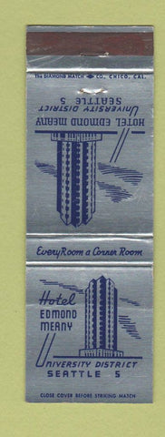 Matchbook Cover - Hotel Edmond Meany Seattle WA