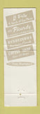 Matchbook Cover - The Muehlebach Hotel Kansas City MO WEAR