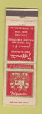 Matchbook Cover - Toffenetti Restaurant ST Petersburg FL Chicago New York City