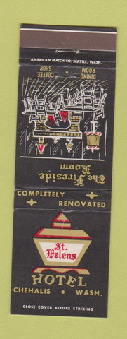 Matchbook Cover - St Helens Hotel Chehalis WA