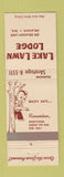 Matchbook Cover - Lake Lawn Lodge Delavan WI