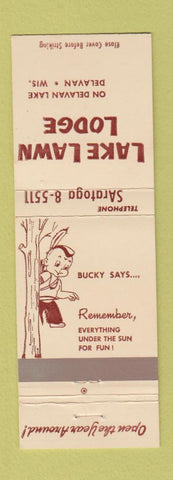 Matchbook Cover - Lake Lawn Lodge Delavan WI