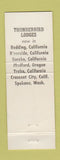 Matchbook Cover - Thunderbird Lodge Eureka CA
