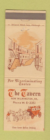 Matchbook Cover - The Tavern New Wilmington PA