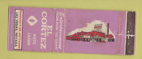 Matchbook Cover - El Cortez Casino Las Vegas NV WORN