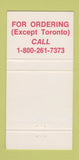 Matchbook Cover - St Marys Portland Cement Toronto ON 30 Strike
