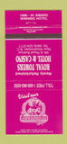 Matchbook Cover - Bourbon Street Cafe Hotel Casino New Westminster BC 30 Strike