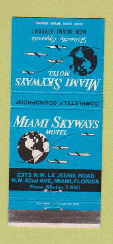 Matchbook Cover - Miami Skyways Motel Miami FL 30 Strike