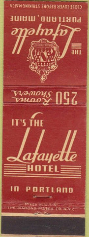 Matchbook Cover - Lafayette Hotel Portland ME