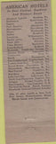 Matchbook Cover - Lafayette Hotel Portland ME