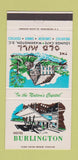 Matchbook Cover - Hotel Burlington Washington DC Old Mill 30 Strike